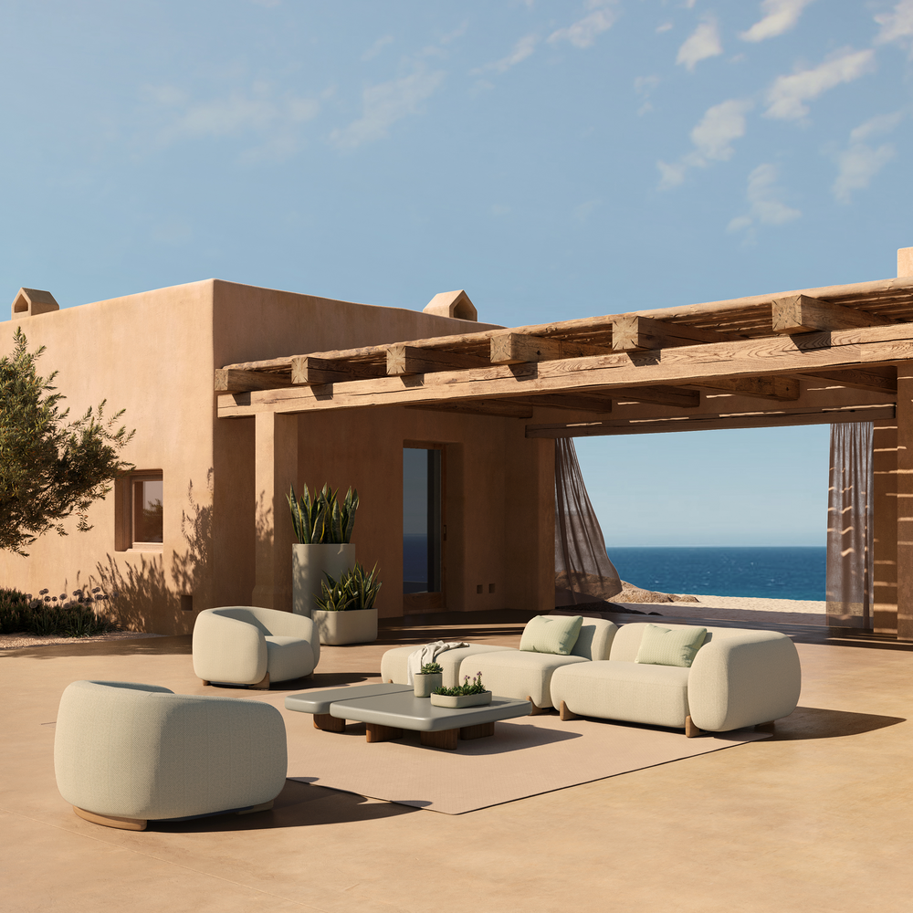 Milos Armless Outdoor Sectional Module