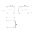Milos Armless Outdoor Sectional Module