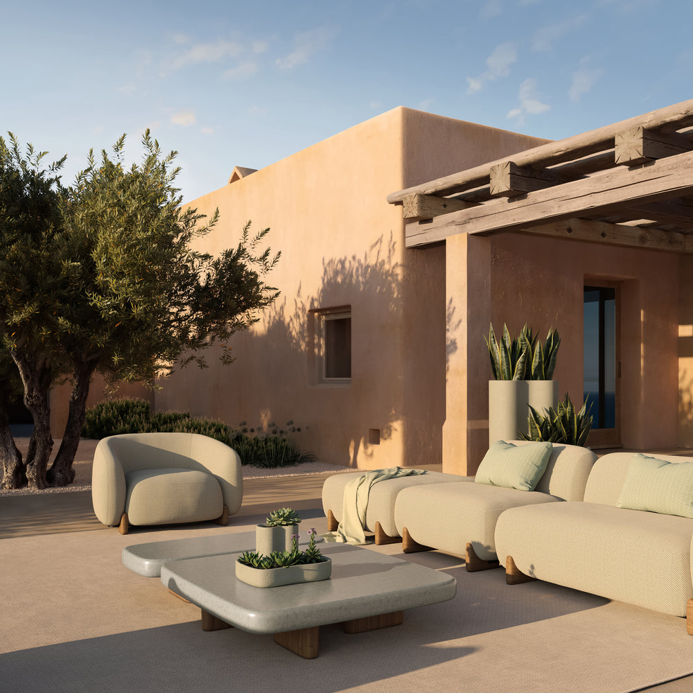 Milos Outdoor Ottoman