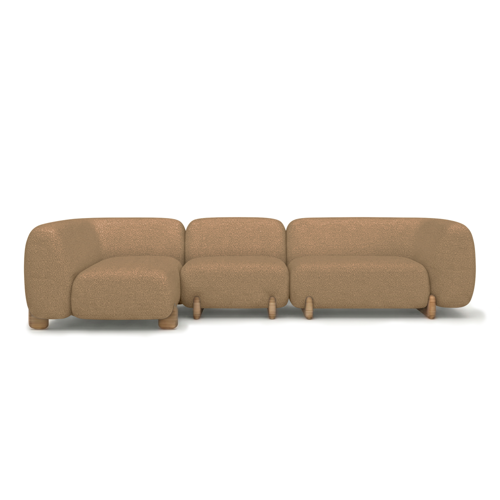 Milos 3-Piece Outdoor Sectional Sofa