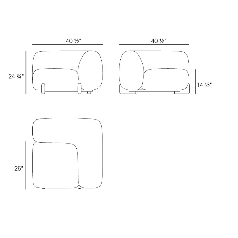 Milos Outdoor Sectional Module