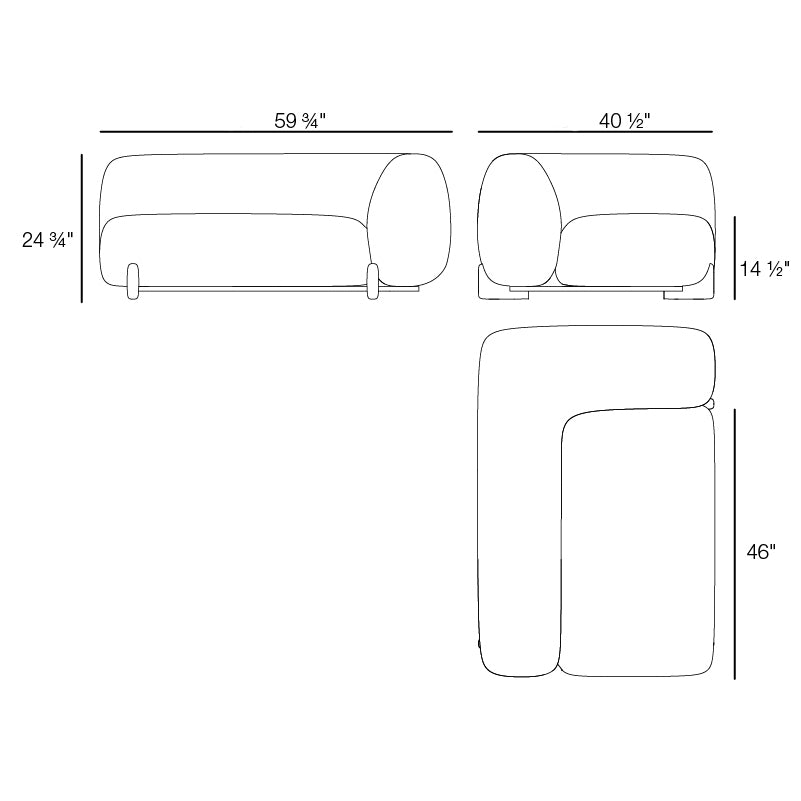 Milos Outdoor Sectional Module