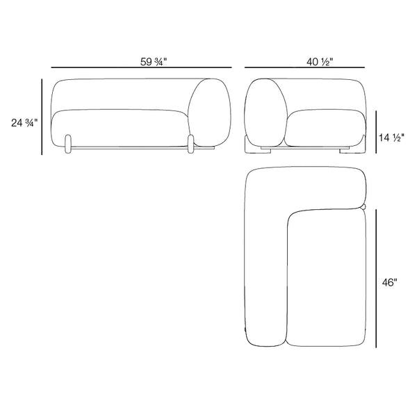 Milos Outdoor Sectional Module