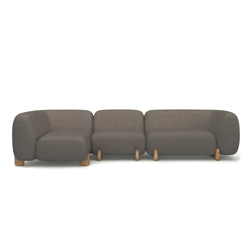 Milos 3-Piece Outdoor Sectional Sofa