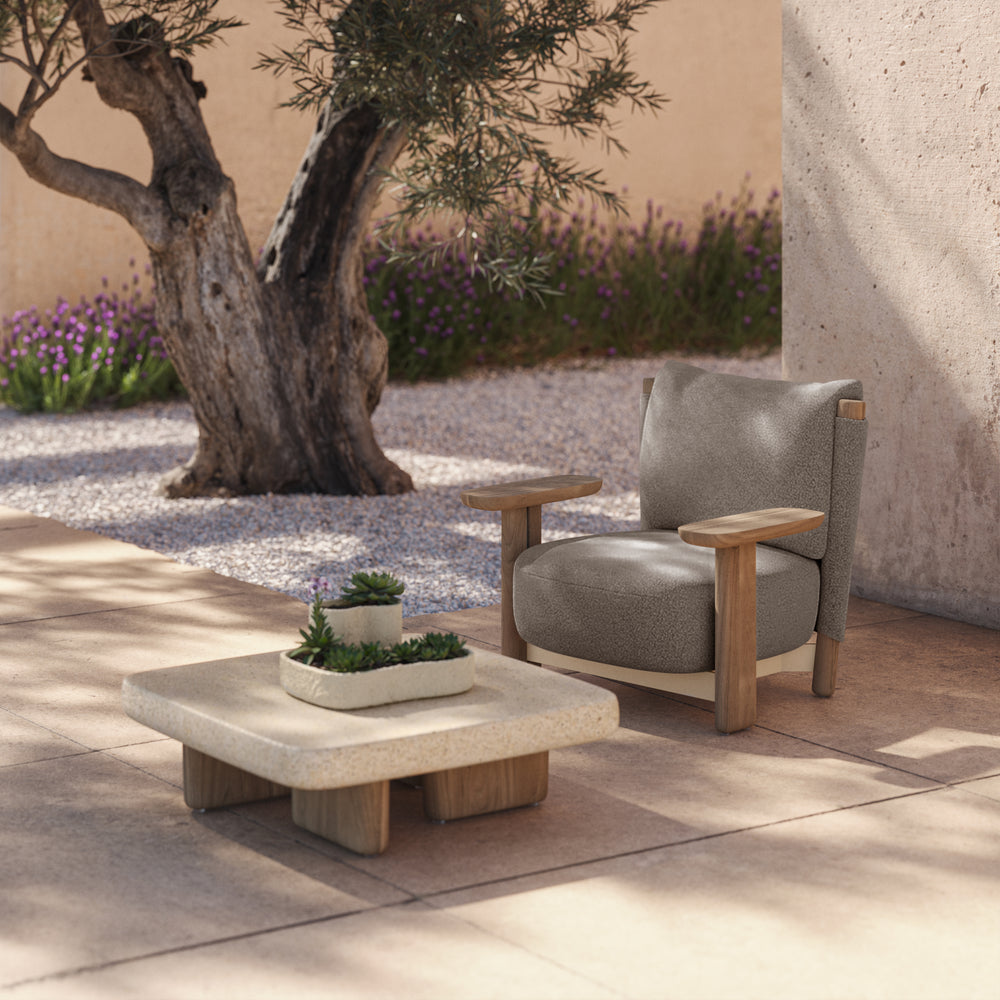 Milos Wood Outdoor Lounge Chair