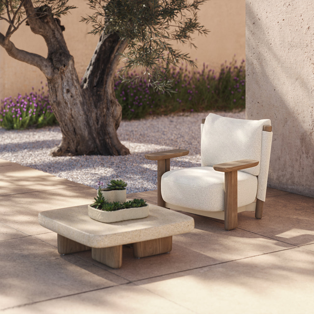 Milos Wood Outdoor Lounge Chair