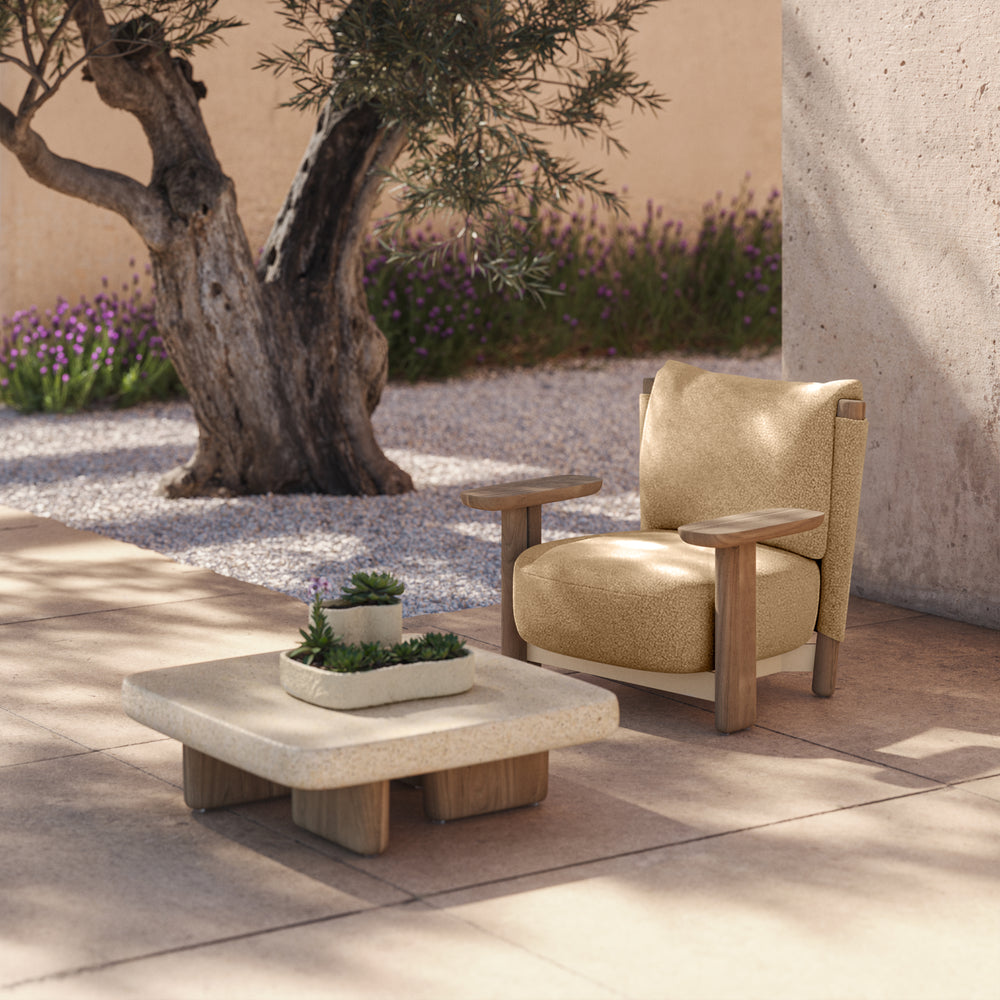 Milos Wood Outdoor Lounge Chair