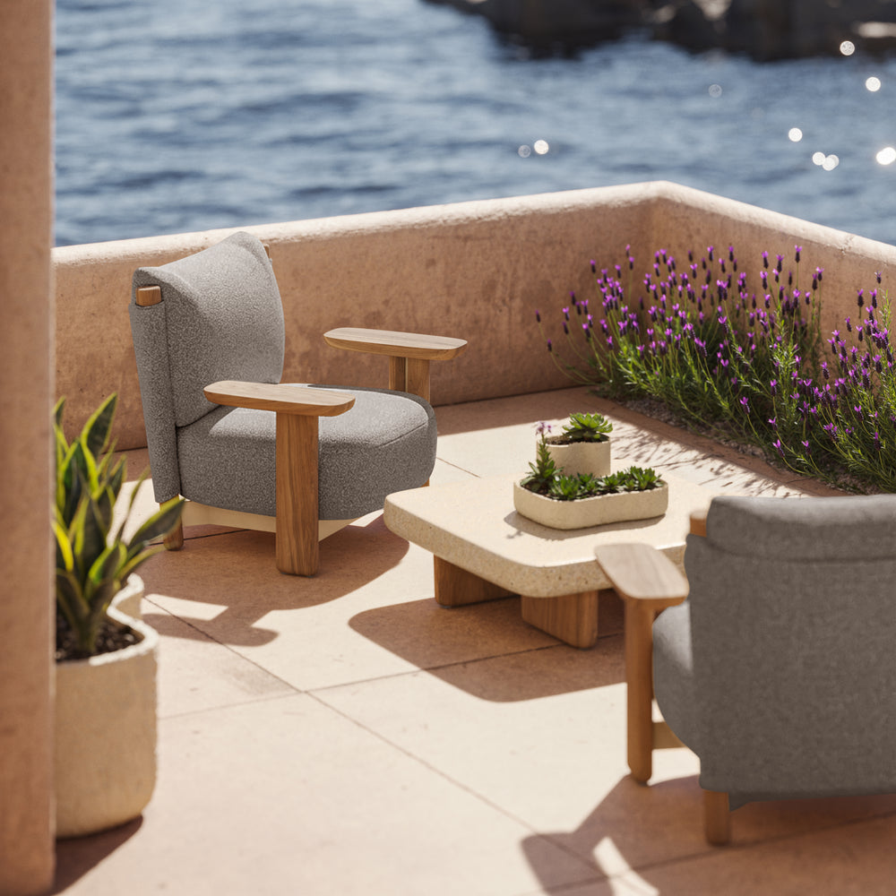 Milos Wood Outdoor Lounge Chair