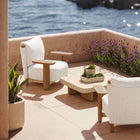 Milos Wood Outdoor Lounge Chair