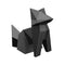 Origami Kitsune Statue  option Anthracite
