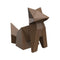 Origami Kitsune Statue  option Brown