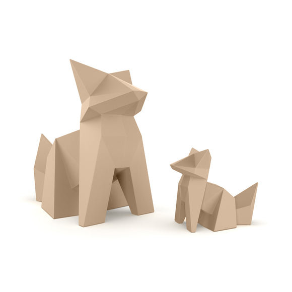 Origami Kitsune Statue