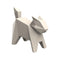 Origami Neko Statue  option Cream