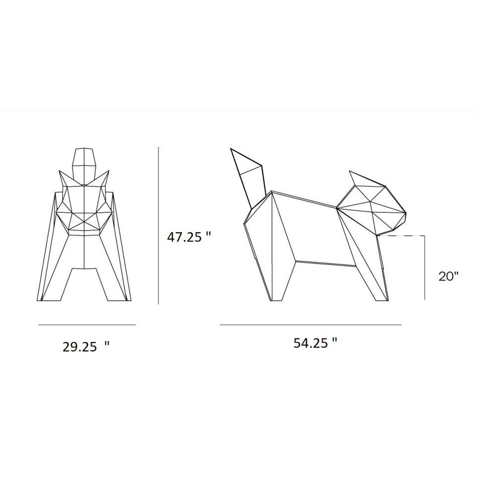 Origami Neko Statue