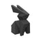 Origami Usagi Statue  option Black