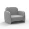 Pezzettina Lounge Chair  option Steel