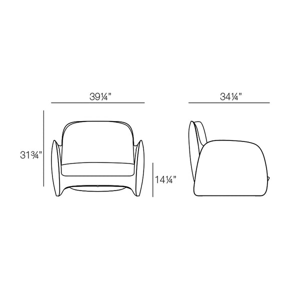 Pezzettina Outdoor Lounge Chair