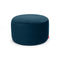 Point Recycled Royal Velvet Pouf  option Deep Sea / Large: 27.6 in diameter