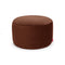 Point Recycled Royal Velvet Pouf  option Tobacco / Large: 27.6 in diameter