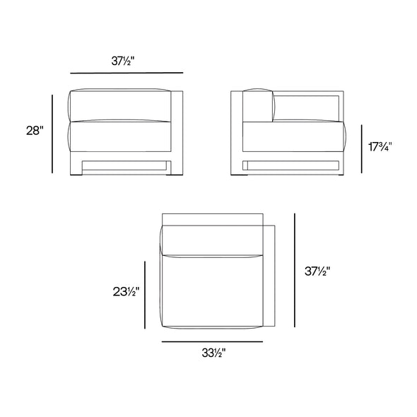 Posidonia Outdoor Left Sectional