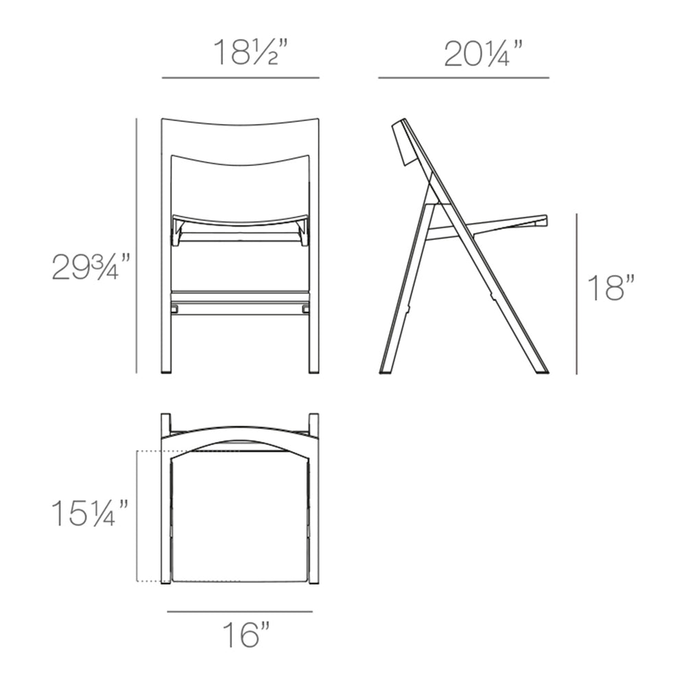Quartz Folding Outdoor Chair (Set of 4)