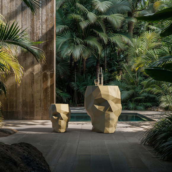 Skull Outdoor Stool