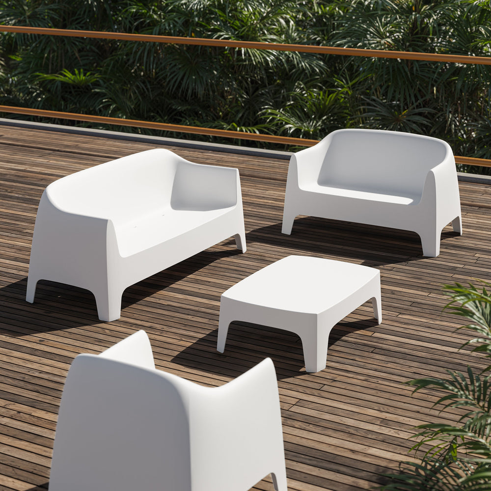 Solid 2 Seater Outdoor Sofa