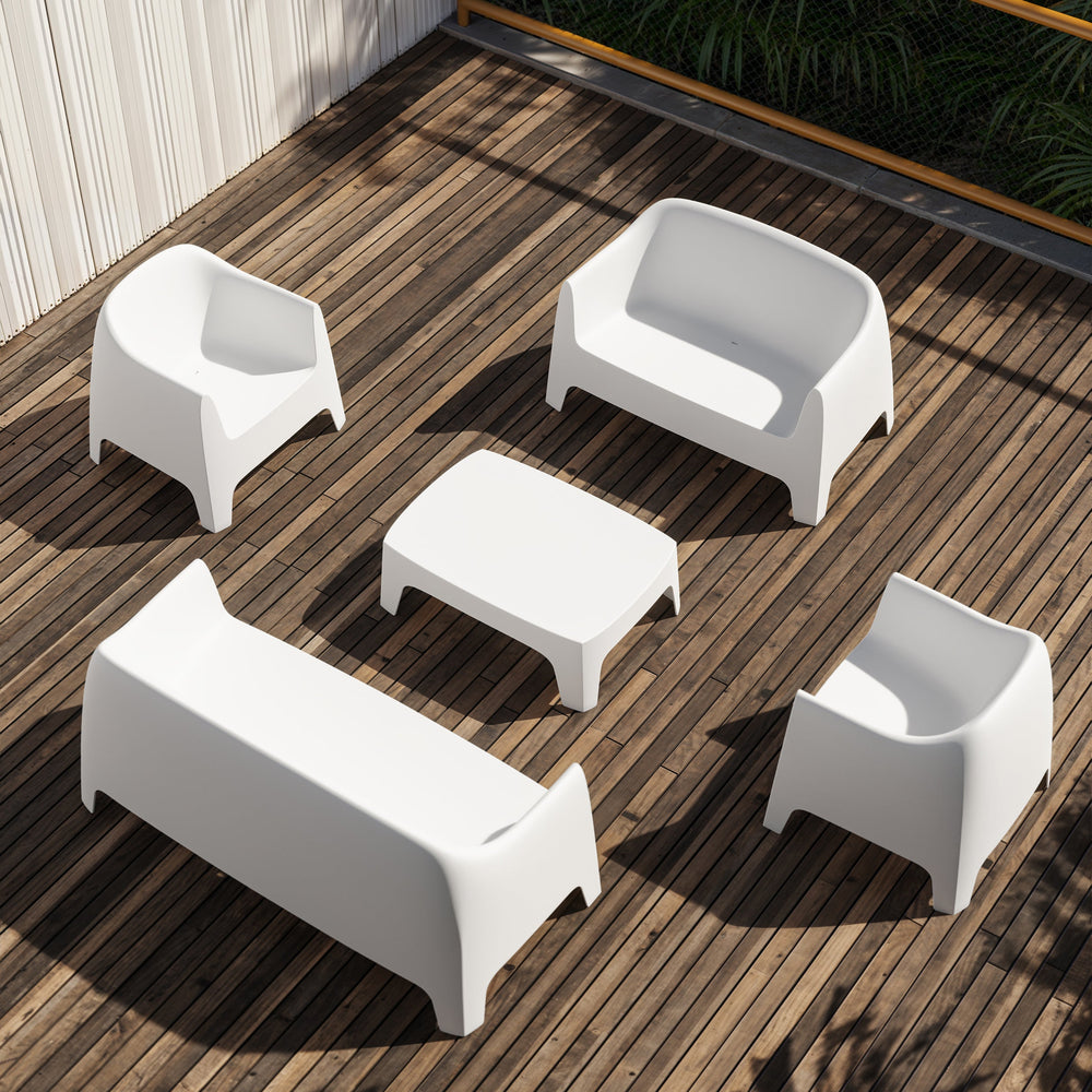 Solid 2 Seater Outdoor Sofa