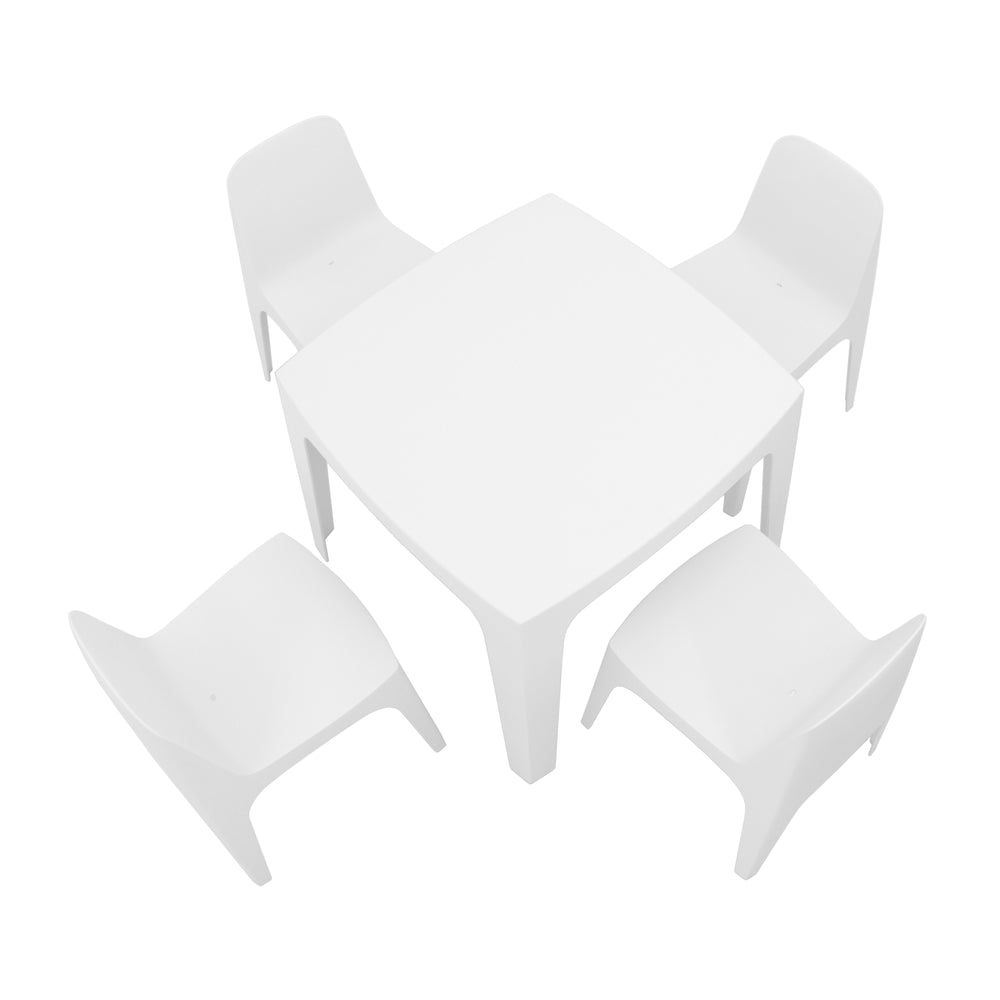 Solid Outdoor Dining Chair (Set of 4)