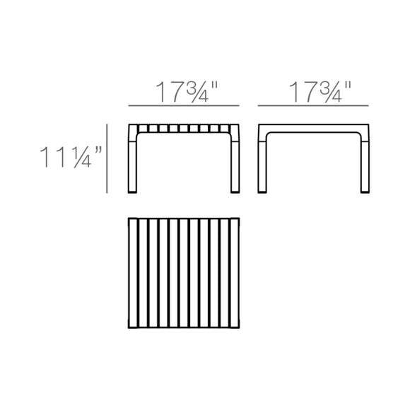 Spritz Outdoor Sun Lounger Table