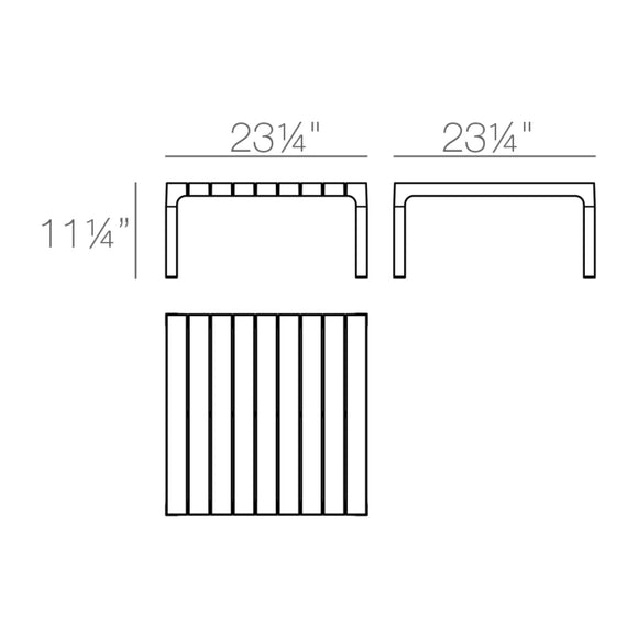 Spritz Outdoor Sun Lounger Table