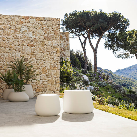 Stone Outdoor Low Stool