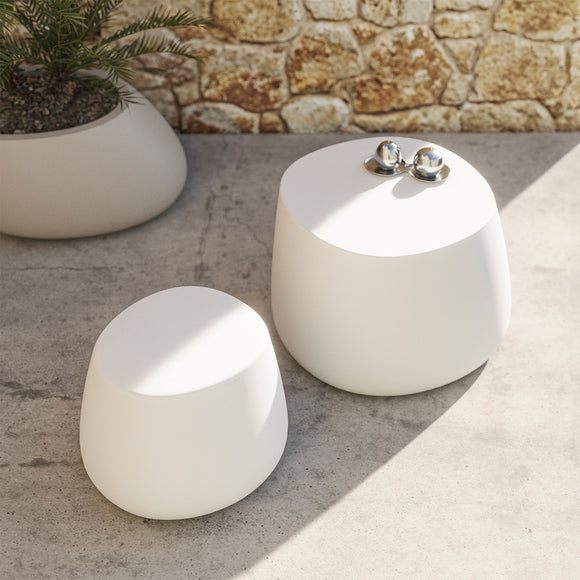 Stone Outdoor Low Stool