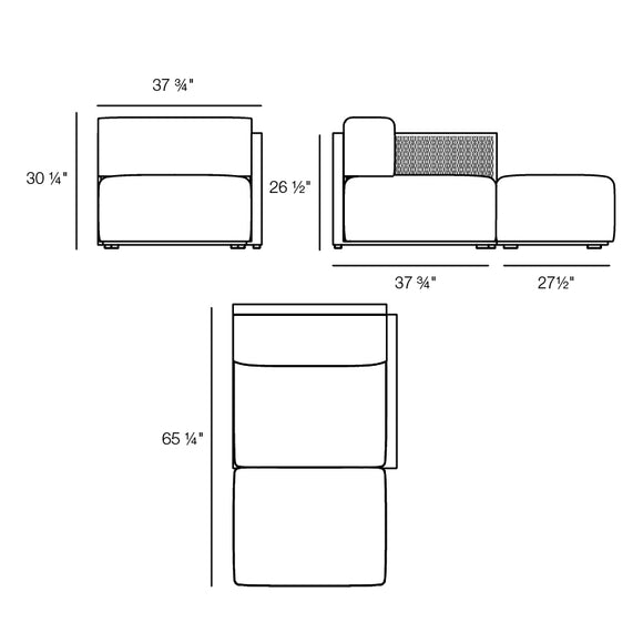 The Factory Outdoor Chaiselongue Sectional