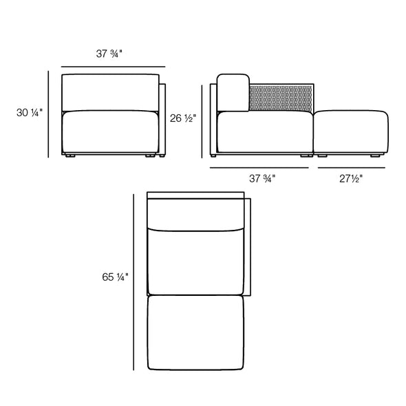 The Factory Outdoor Chaiselongue Sectional