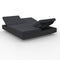 Vela 4 Reclining Backrest Daybed with Parasol Base  option Anthracite / Silvertex Anthracite 1210