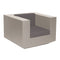 Vela Lounge Chair  option Taupe / Silvertex Taupe 1209