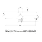 Atlantis LED Ceiling Fan