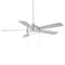 Disc II LED Ceiling Fan  option Matte Brushed Nickel / Titanium Silver