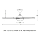 Disc II LED Ceiling Fan