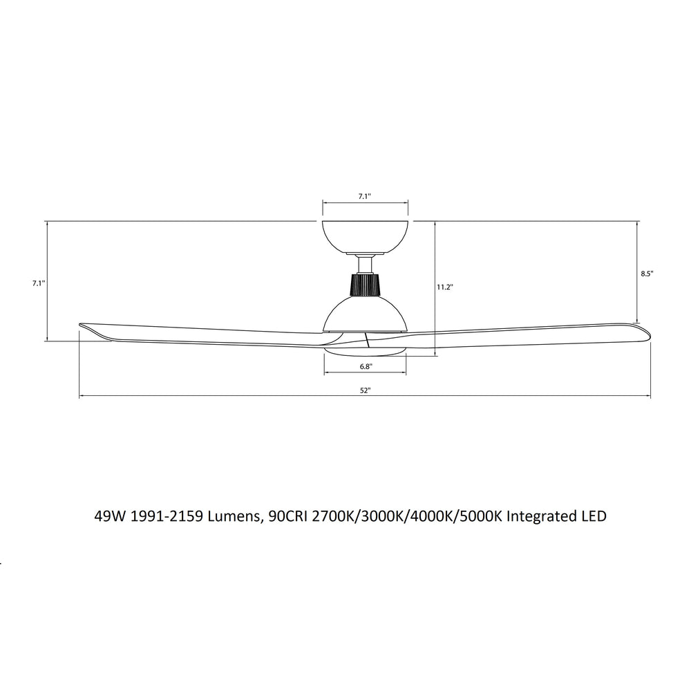 Gage LED Smart Ceiling Fan