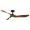 Swirl Smart Home Outdoor LED Ceiling Fan  option Matte Black / Distressed Koa