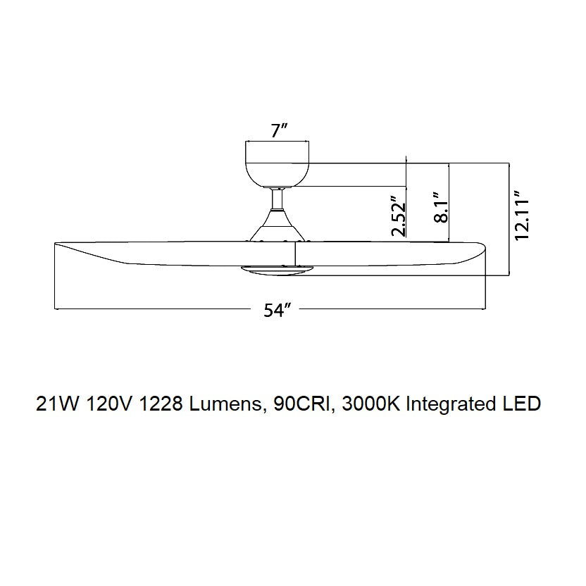 Swirl Smart Home Outdoor LED Ceiling Fan