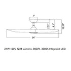 Swirl Smart Home Outdoor LED Ceiling Fan