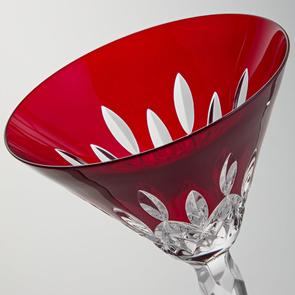 Lismore Red Martini Glass (Set of 2)
