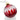 Christmas Crystal Red Bauble Ornament
