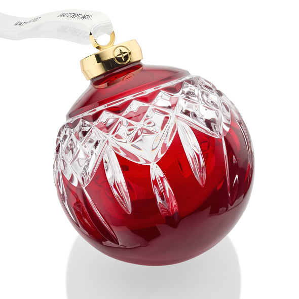 Christmas Crystal Red Bauble Ornament