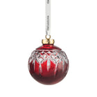Christmas Crystal Red Bauble Ornament