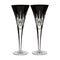 Lismore Champagne Flutes (Set of 2)  option Black