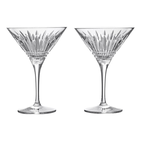 Lismore Diamond Martini Glasses (Set of 2)